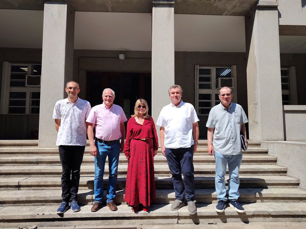 Visit of the representatives of the International Astronautic Federation to the Astronomical Observatory