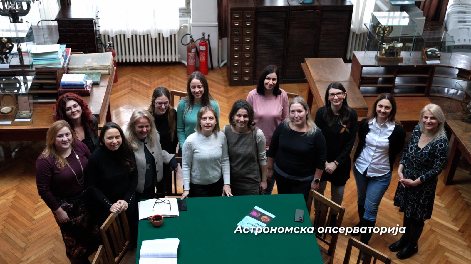 Part of a film commemorating the International Day of Women and Girls in Science recorded in the Observatory 
